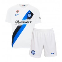 Camiseta Inter Milan Davide Frattesi #16 Visitante Equipación para niños 2024-25 manga corta (+ pantalones cortos)